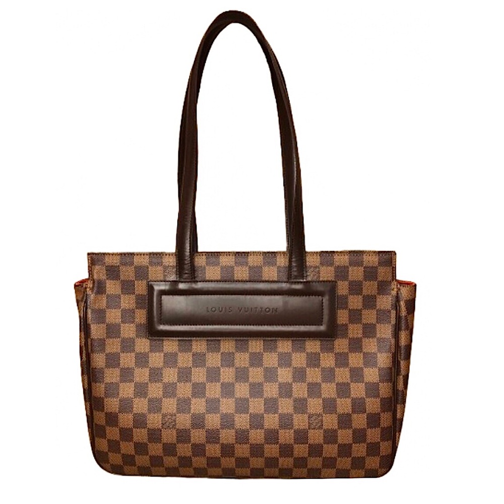 AUTH LOUIS VUITTON Damier Ebene Parioli Travel Tote Carry-On Bag